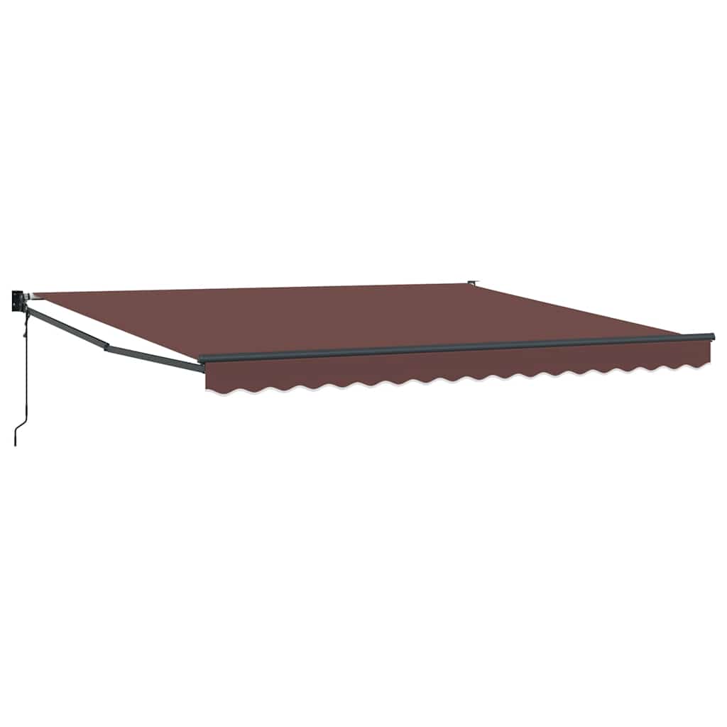 Vidaxl luifel automatisch uittrekbaar 400x300 cm bruin