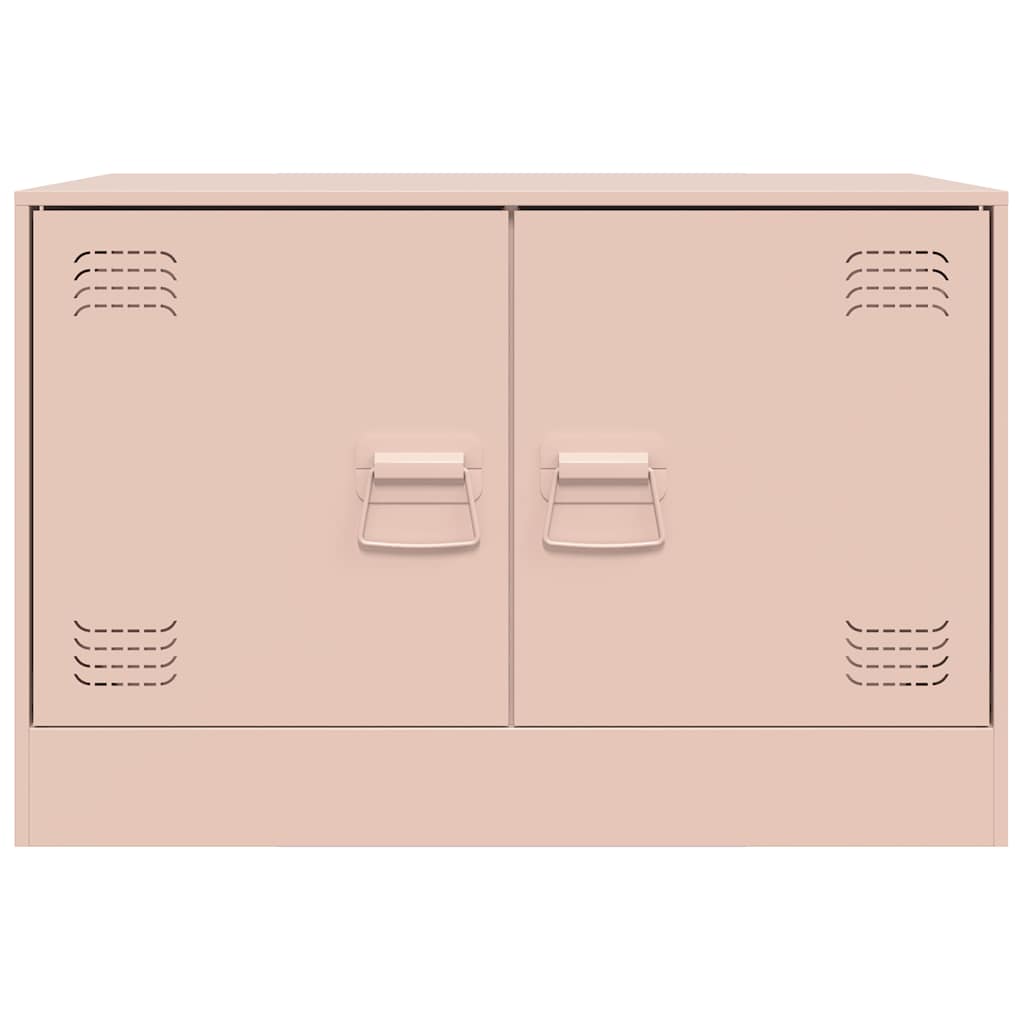 Vidaxl tv-meubel 67x39x44 cm staal roze
