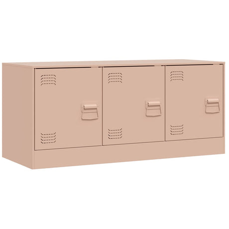 Vidaxl tv-meubel 99x39x44 cm staal roze