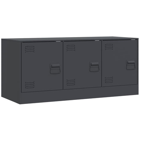 Vidaxl tv-meubel 99x39x44 cm staal antracietkleurig