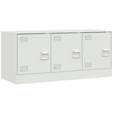 Vidaxl tv-meubel 99x39x44 cm staal wit