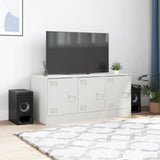 Vidaxl tv-meubel 99x39x44 cm staal wit