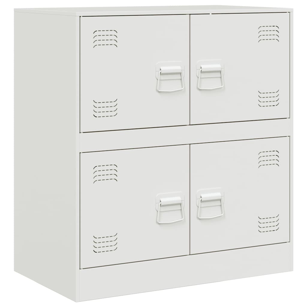 Vidaxl dressoir 67x39x73 cm staal wit