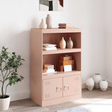 Vidaxl dressoir 67x39x107 cm staal roze