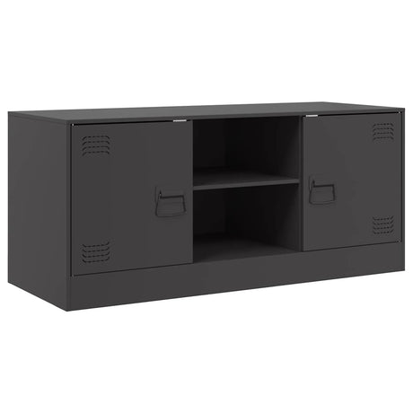 Vidaxl tv-meubel 99x39x44 cm staal zwart