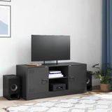 Vidaxl tv-meubel 99x39x44 cm staal zwart