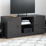 Vidaxl tv-meubel 99x39x44 cm staal zwart