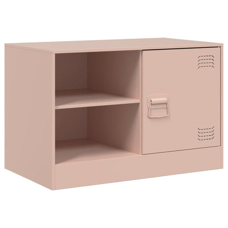 Vidaxl tv-meubel 67x39x44 cm staal roze