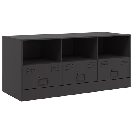 Vidaxl tv-meubel 99x39x44 cm staal zwart