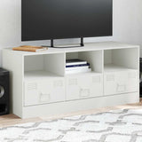 Vidaxl tv-meubel 99x39x44 cm staal wit