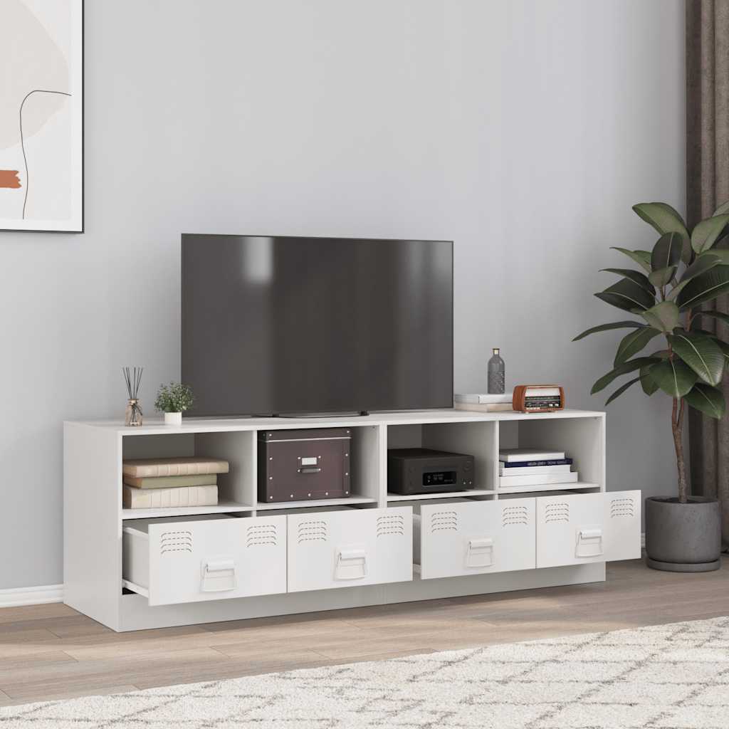 Vidaxl tv-meubelen 2 st 67x39x44 cm staal wit