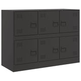 Vidaxl dressoir 99x39x73 cm staal zwart