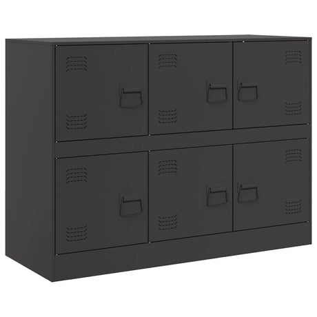Vidaxl dressoir 99x39x73 cm staal zwart