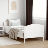 Vidaxl bedframe zonder matras massief grenenhout wit 90x190 cm