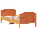 Vidaxl bedframe zonder matras massief grenenhout wasbruin 90x190 cm