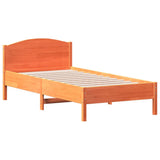 Vidaxl bedframe zonder matras massief grenenhout wasbruin 90x190 cm
