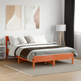 Vidaxl bedframe zonder matras massief grenenhout wasbruin 150x200 cm