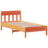 Vidaxl bedframe zonder matras massief grenenhout wasbruin 100x200 cm