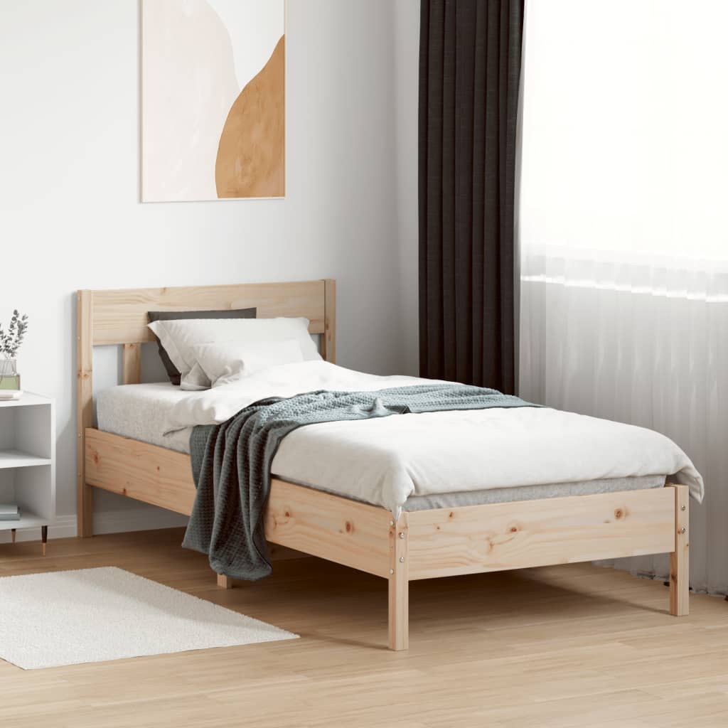 Vidaxl bedframe zonder matras massief grenenhout 90x200 cm