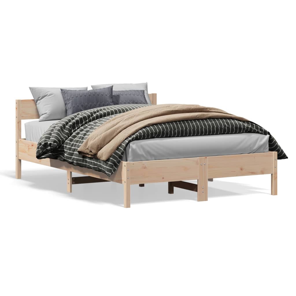 Vidaxl bedframe zonder matras massief grenenhout 150x200 cm