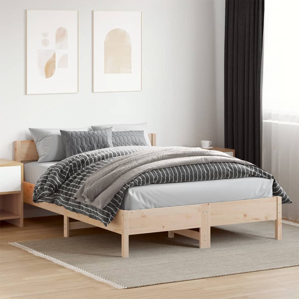 Vidaxl bedframe zonder matras massief grenenhout 120x200 cm