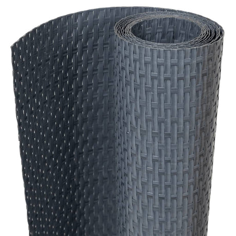 Parawan balkonowy Vidaxx 600x80 cm polirattan antracyt