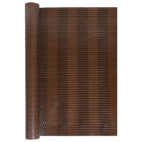 Parawan balkonowy Vidaxx 1000x80 cm polirattan brązowy i czarny