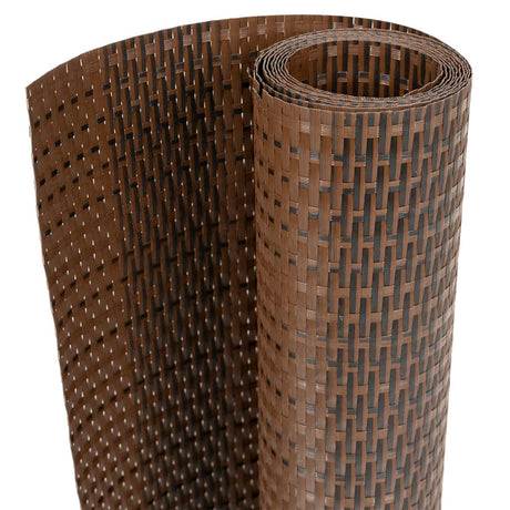 Parawan balkonowy Vidaxx 1000x90 cm polirattan brązowy i czarny