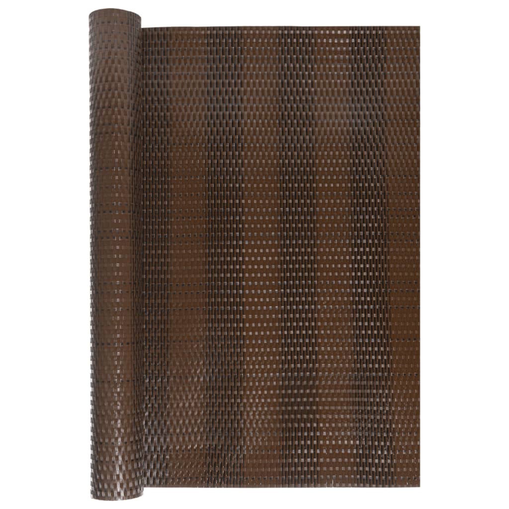 Parawan balkonowy Vidaxx 1000x90 cm polirattan brązowy i czarny