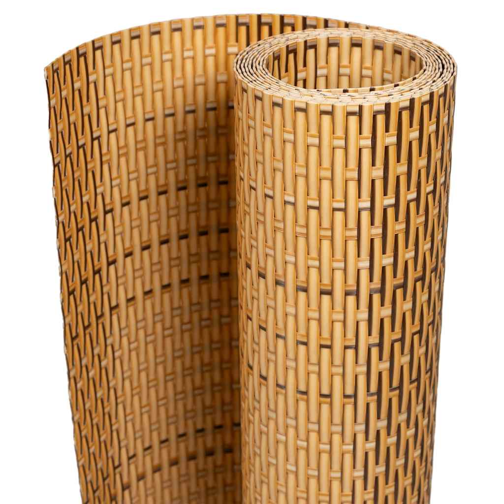 Parawan balkonowy Vidaxx 1000x90 cm polirattan jasnobrązowy