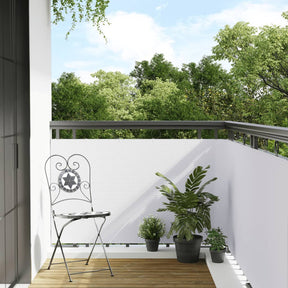 Parawan balkonowy Vidaxx 400x100 cm polirattan biały