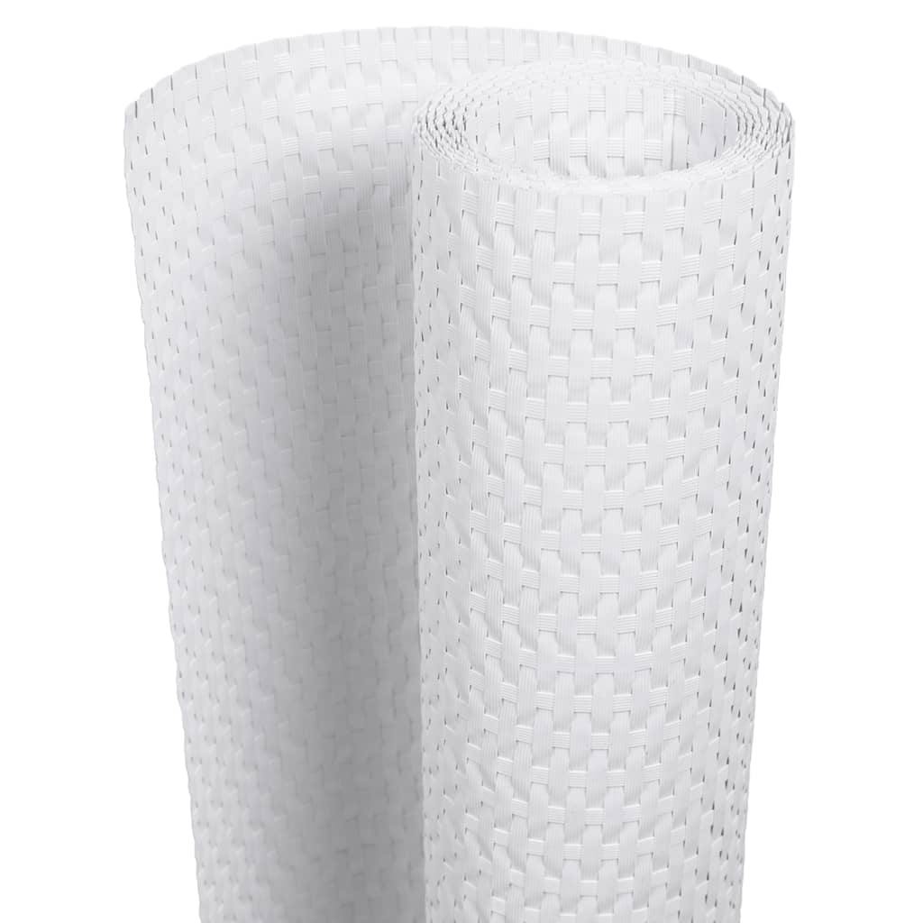 Parawan balkonowy Vidaxx 1000x80 cm polirattan biały