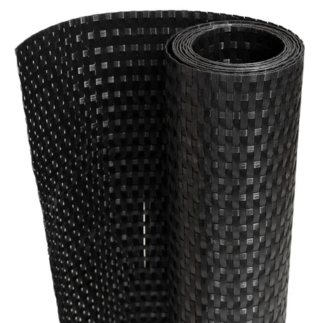 Parawan balkonowy Vidaxx 500x80 cm polirattan czarny