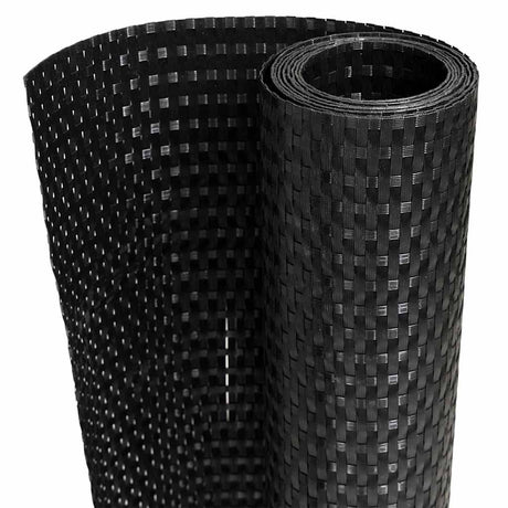 Parawan balkonowy Vidaxx 500x100 cm polirattan czarny