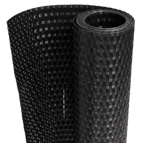 Parawan balkonowy Vidaxx 1000x90 cm polirattan czarny