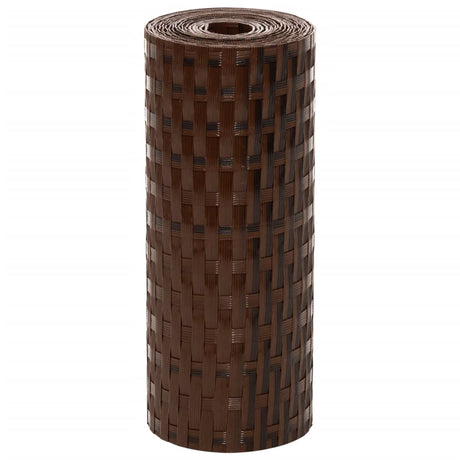 Parawany balkonowe Vidaxx 10 szt. 255x19 cm polirattan brązowy i czarny