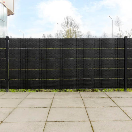 Parawany balkonowe Vidaxx 10 szt. 255x19 cm polirattan czarny