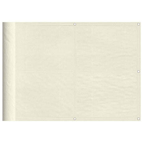 Parawan balkonowy Vidaxx 75x800 cm 100% poliester oxford w kolorze kremowym