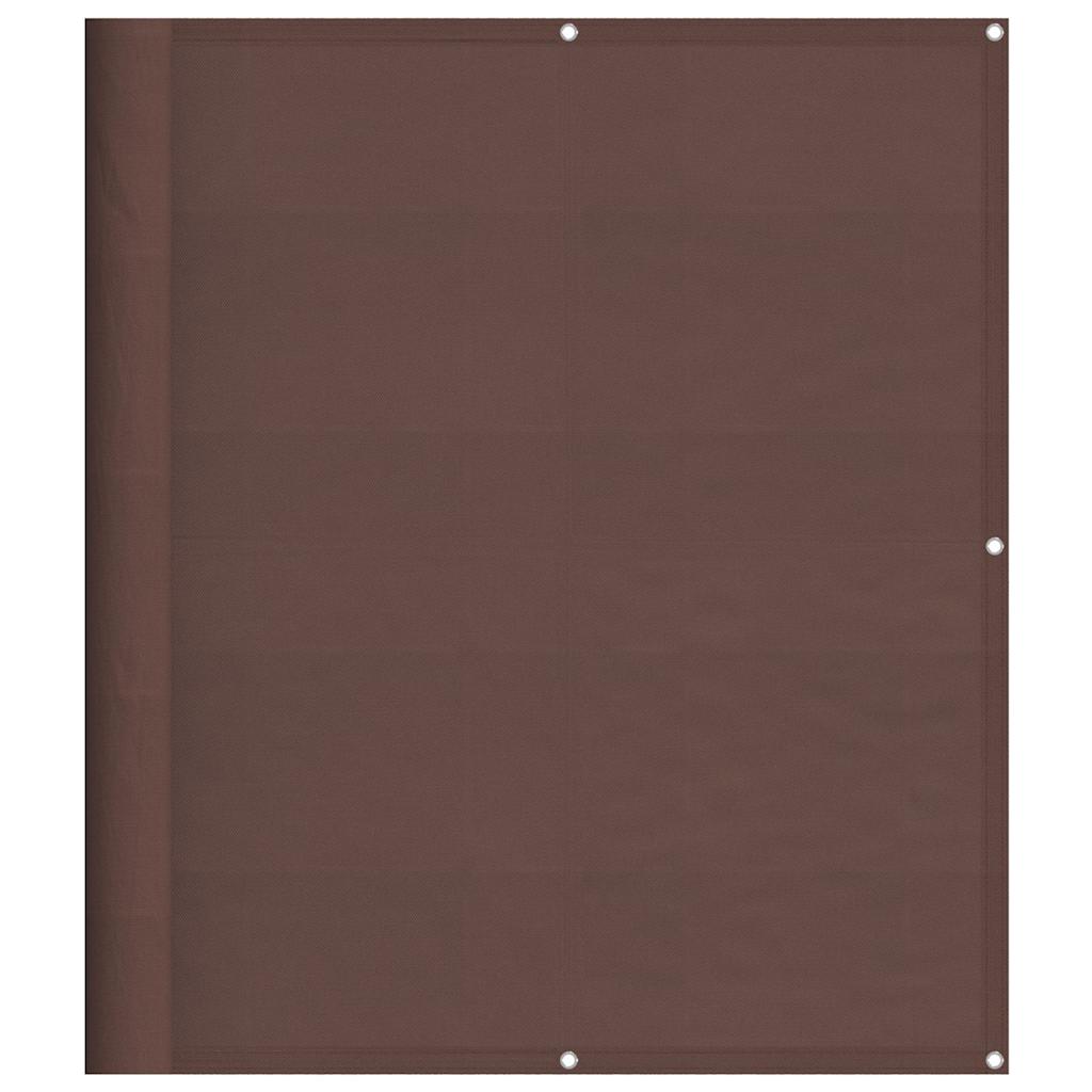 Parawan balkonowy Vidaxx 120x800 cm 100% poliester oxford brązowy