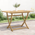 Vidaxl tuintafel inklapbaar 120x70x75 cm massief acaciahout