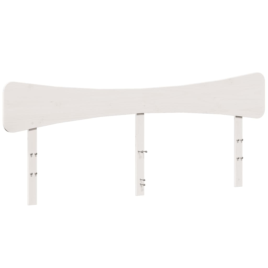 Vidaxl hoofdbord 200 cm massief grenenhout wit