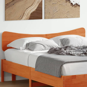 Vidaxl hoofdbord 160 cm massief grenenhout wasbruin