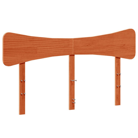 Vidaxl hoofdbord 140 cm massief grenenhout wasbruin