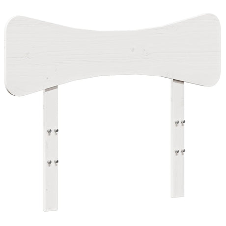 Vidaxl hoofdbord 90 cm massief grenenhout wit
