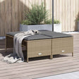 Vidaxl tuinkrukken met kussens 4 st poly rattan beige