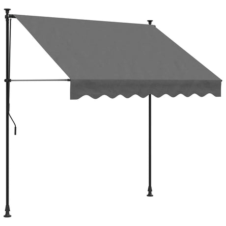 Markiza rozkładana Vidaxx 200x150 cm z tkaniny i stali w kolorze antracytowym