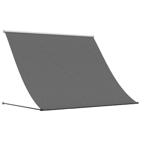 Markiza rozkładana Vidaxx 250x150 cm z tkaniny i stali w kolorze antracytowym