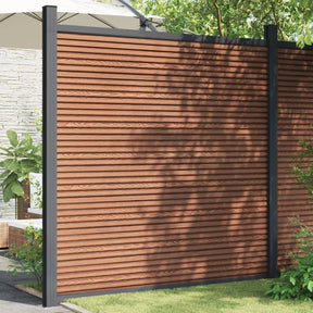 VidaXL Panel ogrodzeniowy 180x186 cm HKC brązowy