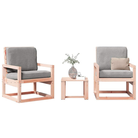 Vidaxl 3-delige loungeset massief douglashout