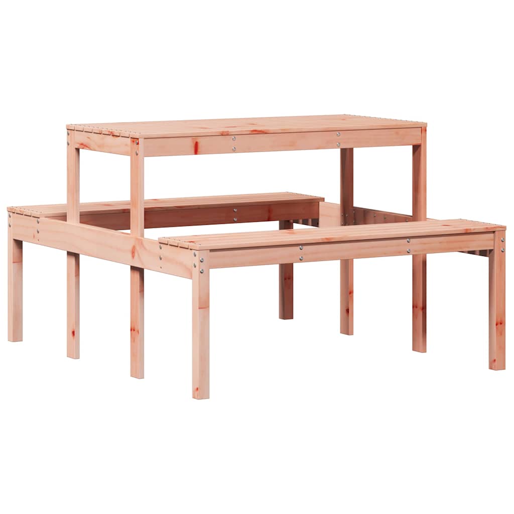 Vidaxl picknicktafel 110x134x75 cm massief douglashout